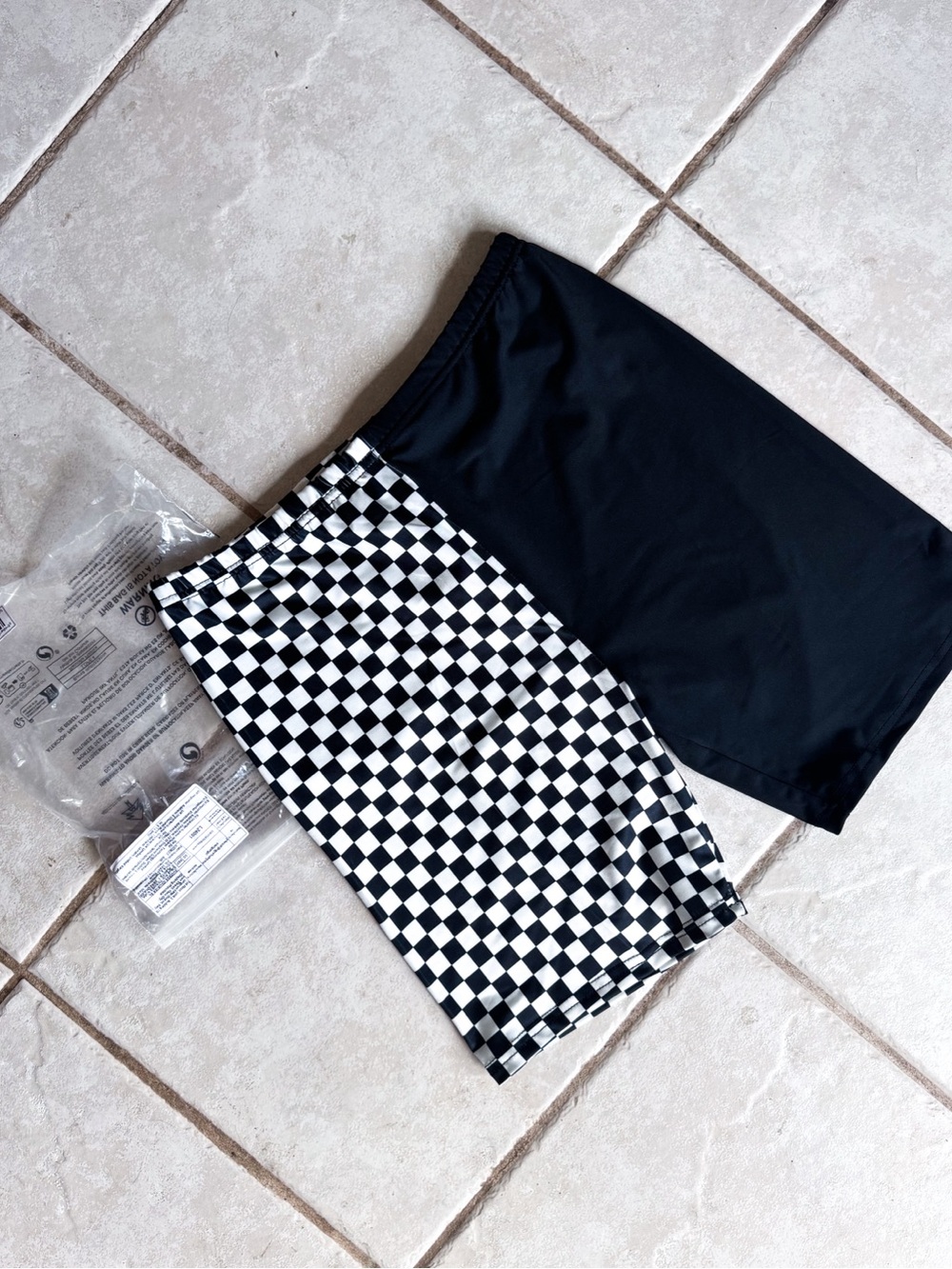 Temu • Checkered Bike Shorts